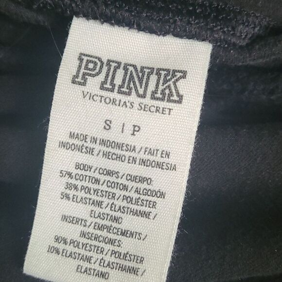 PINK Victoria's Secret Black Joggers Womens sz Small - Picture 8 of 8